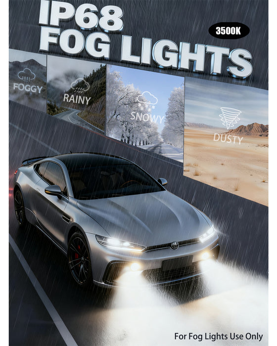 Latest 9006/HB4 Bulbs, 33,000LM 10X Ultra-Brighter, 6500K Cool White