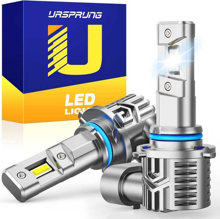 Ursprung 9005 HB3 LED Fog Light Bulbs, 30,000LM, 6500K Cool White (2-Pack)
