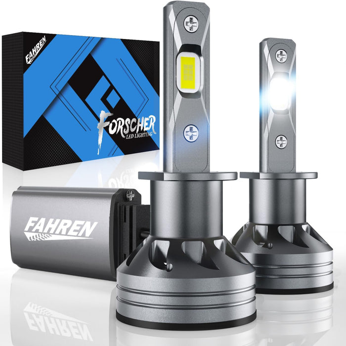 FAHREN H1 LED Bulbs, 24,000LM, 6500K Cool White, Headlight Conversion Kit