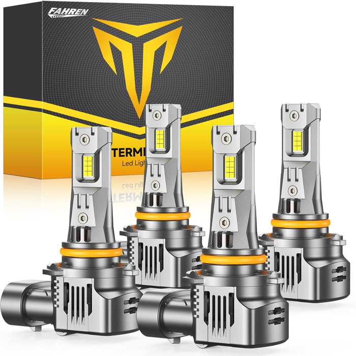 FAHREN TERMITOR 9005/9006 LED Combo, 120,000LM, 6500K, IP68, CANBUS (4-Pack)
