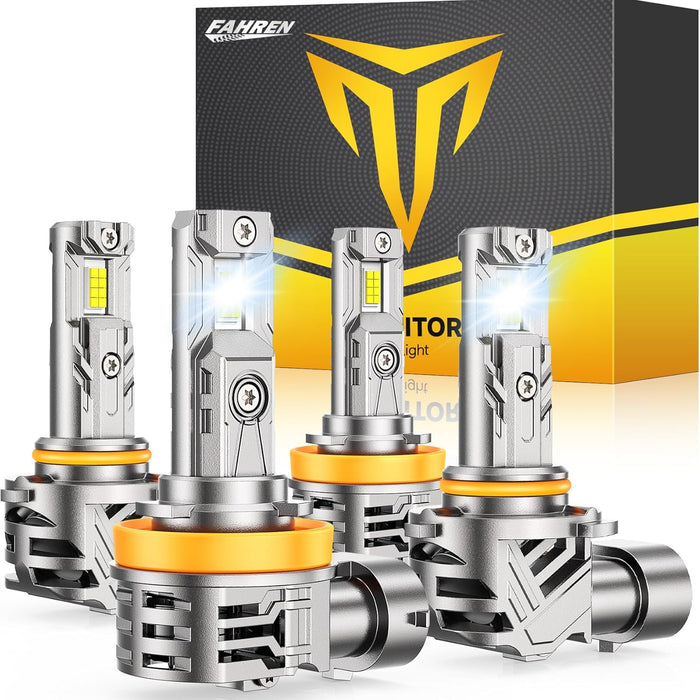 FAHREN Termitor H11/9005 Fog Light Combo, 60,000LM, 900% Brighter