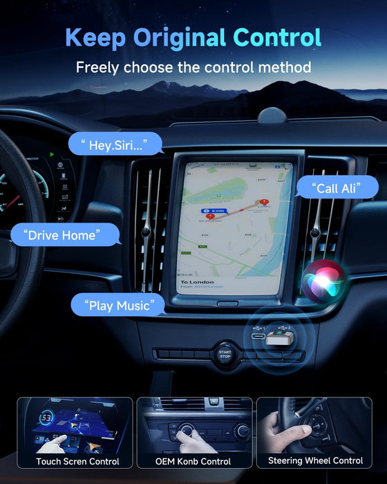 FAHREN 2025 latest upgraded Wireless CarPlay adapter for iPhone - fastest connection