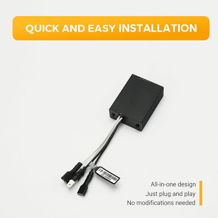 H1/H3/D1-D4 CANbus Decoder, Plug-and-Play Anti-Flicker Module for Bulb Pack of 2