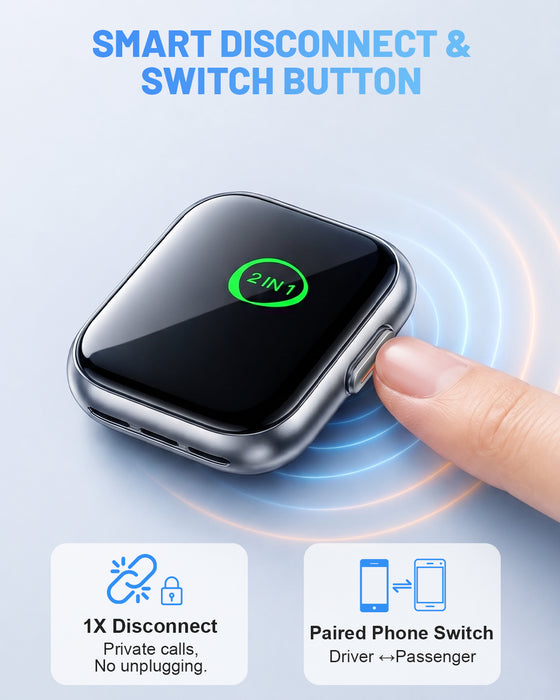 Fahren B3 T-Shaped Wireless CarPlay & Android Auto Adapter with One-Touch Disconnect