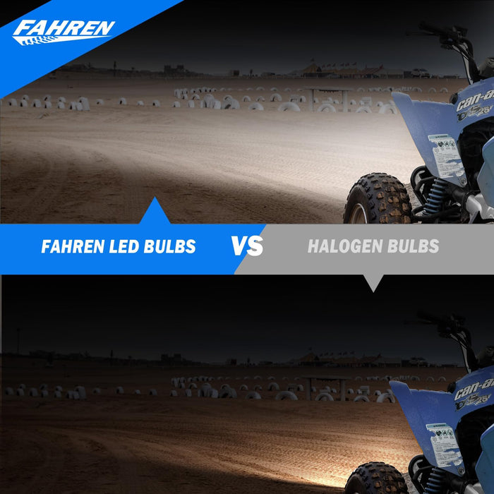 FAHREN 9005/H11 LED Combo, 900% Brighter, 6500K, High/Low Beam Kit, Cooling Fan