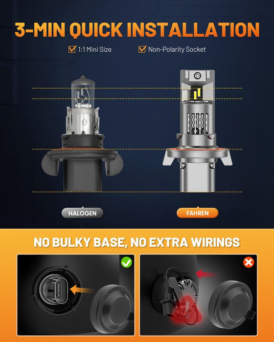 Fahren Upgraded 9008/H13 Light Bulb