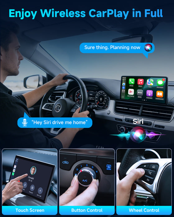 Fahren B12 T-Shaped Wireless CarPlay & Android Auto Adapter with One-Touch Disconnect