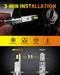 Termitor 2026 Upgraded H1 Bulbs, 1000% Brightness 6500K Cool White, 1:1 Mini Size, IP68 Waterproof Flicker-Free Automotive H1 H1LL Fog Light Bulbs, Plug and Play No Adapter Needed, Pack of 2