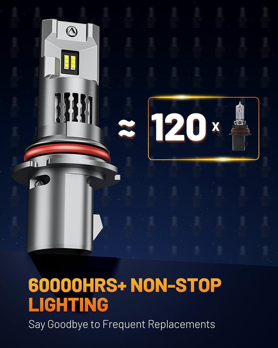 Fahren 9007 Bulb 28000LM 800% Ultra Brightness 6500K