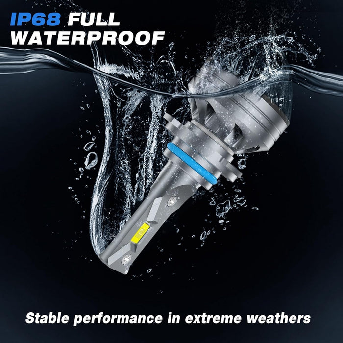 FAHREN 9005/HB3 9006/HB4 LED Combo, 900% Brighter, 6500K, Plug & Play Fog Lights