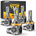 Termitor 2026 Upgraded H1 Bulbs, 1000% Brightness 6500K Cool White, 1:1 Mini Size, IP68 Waterproof Flicker-Free Automotive H1 H1LL Fog Light Bulbs, Plug and Play No Adapter Needed, Pack of 2