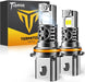 Termitor H13/9008 LED Bulbs, 10X 6500K Cool White Super Brighter, Real 1:1 Halogen Size Plug and Play, IP68 Waterproof, Long Lifespan with Cooling Fan, Plug N Play, CANBUS Ready, Pack of 2