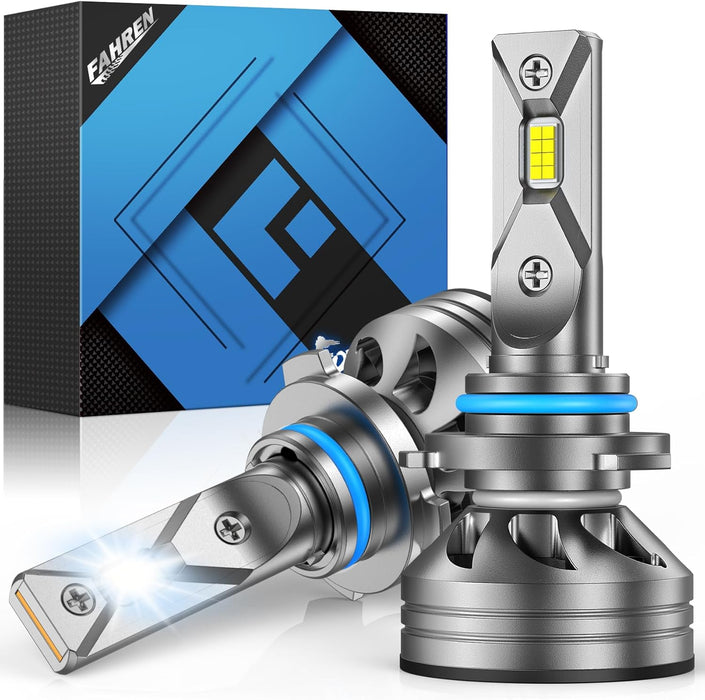 FAHREN Upgraded 9005 LED Bulbs, 6500K Super Bright, 1:1 Design IP68 Waterproof, HB3 Fog Light Bulb for ATV/UTV, No Adapter Required Plug and Play, Pack of 2