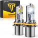 Termitor 2026 Upgraded H1 Bulbs, 1000% Brightness 6500K Cool White, 1:1 Mini Size, IP68 Waterproof Flicker-Free Automotive H1 H1LL Fog Light Bulbs, Plug and Play No Adapter Needed, Pack of 2