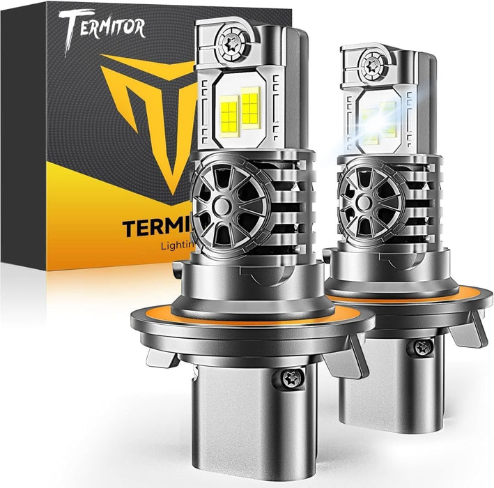 Termitor 2026 Upgraded H1 Bulbs, 1000% Brightness 6500K Cool White, 1:1 Mini Size, IP68 Waterproof Flicker-Free Automotive H1 H1LL Fog Light Bulbs, Plug and Play No Adapter Needed, Pack of 2