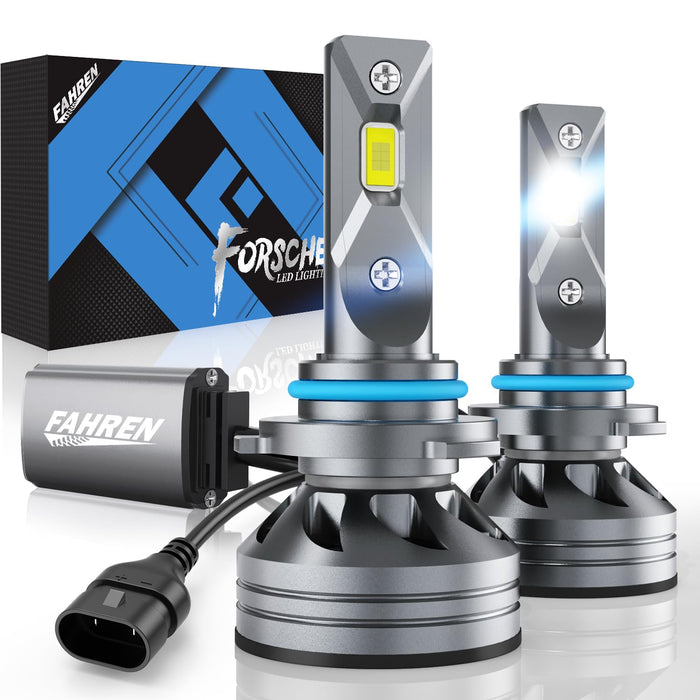 FAHREN 𝐁𝐫𝐢𝐠𝐡𝐭𝐞𝐬𝐭-𝐆𝐞𝐧 H7 LED Bulbs, 𝟔𝟎,𝟎𝟎𝟎𝐋𝐌 𝟏𝟐𝟎𝟎% Brighter, 6500K Cool White, Truly Plug and Play H7 Light Bulbs, CAN-Bus Ready, No extra Adapter Required, Pack of 2