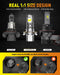 Latest H13/9008 Light Bulbs Hi/Low Beam, 70000LM 1000% Super Brightness, 70000+ Hours Service Life, 6500K Cool White, 1:1 Halogen Size Replacement Fog Light Bulbs, Plug N Play, Pack of 2