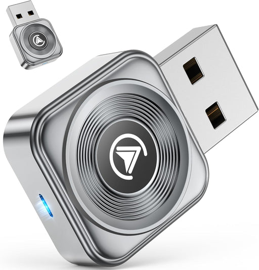 Fahren Wireless CarPlay Adapter iPhone Apple—Ultra Mini(60% Reduced Size),2026 2-in-1 Android Auto Adapter, 3X Automatic Connection, Plug and Play, Compatible with iOS 10+, Android 11+