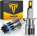 Termitor 2026 Upgraded H1 Bulbs, 1000% Brightness 6500K Cool White, 1:1 Mini Size, IP68 Waterproof Flicker-Free Automotive H1 H1LL Fog Light Bulbs, Plug and Play No Adapter Needed, Pack of 2