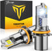 Termitor 2026 Upgraded 9007/HB5 Light Bulbs, 50,000LM 12X Ultra Bright, 6500K Cool White, 1:1 Mini Size with Cooling Fan, 90000+ Hours Lifespan 9007 Off-Road Fog Light, Plug and Play, Pack of 2