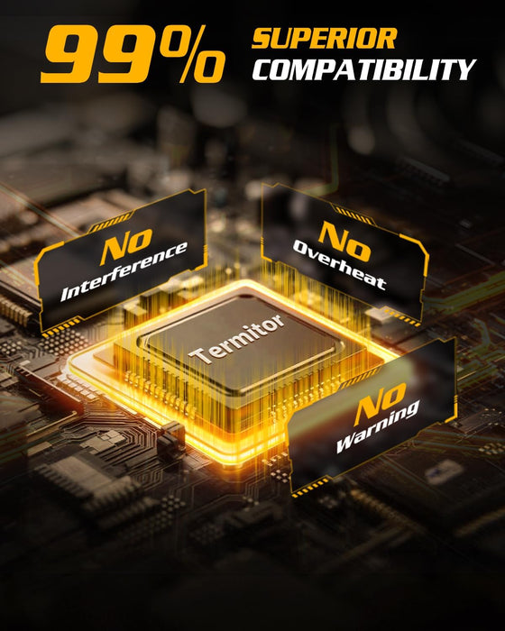 FAHREN H11 9005 LED Bulbs Combo, 60000LM 900% Ultra Brightness, 6500K White H9/H8 Hb3 LED Bulb, 10-Year Lifespan with Cooling Fan, 1:1 Halogen Size, Non-Polarity Plug and Play, Pack of 4