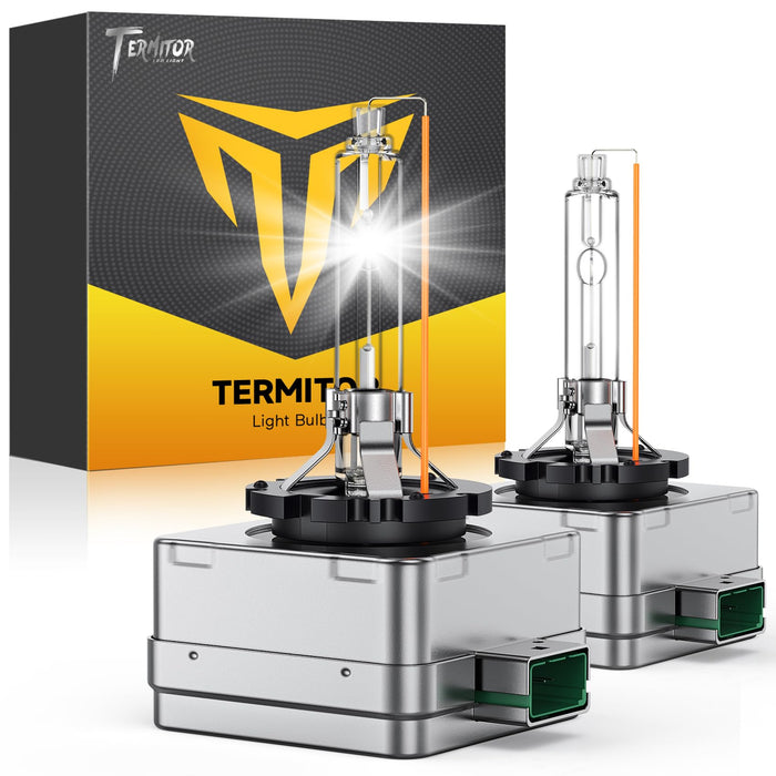 Termitor Latest H13/9008 H10 LED Bulbs Combo, 80,000LM 15X Ultra-Bright 6500K Cool White, Ford F-150 2004-2014, Real 1:1 Size 9008/H13 H10/9145/9140 LED Fog Light Off-Road Bulb, Plug N Play, Pack of 4