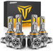Termitor 2026 Upgraded H1 Bulbs, 1000% Brightness 6500K Cool White, 1:1 Mini Size, IP68 Waterproof Flicker-Free Automotive H1 H1LL Fog Light Bulbs, Plug and Play No Adapter Needed, Pack of 2