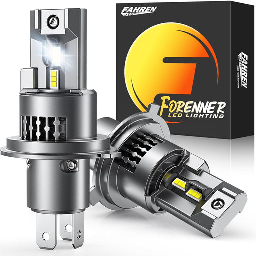 Fahren 9003/H4 LED Bulb, 60000LM 10X Super Brighter & Perfect Beam Pattern, Ultra Brighter HB2 Fog Bulbs, No Adapter Required, Pack of 2