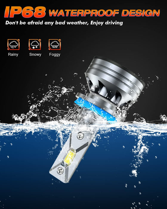 FAHREN H11/H8/H9 LED Bulbs| 800% Brightness 6500K