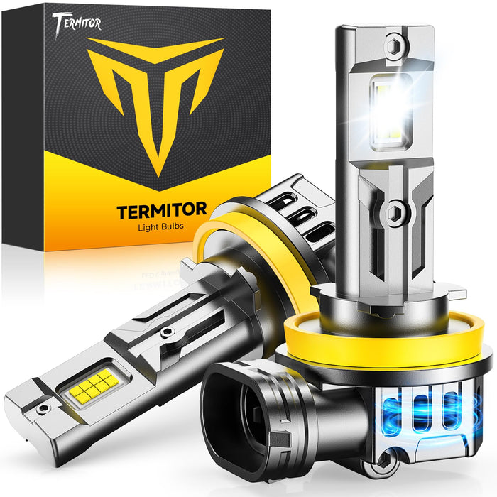 Ursprung H11/H8/H9/H16 Light Bulbs, 110,000LM Ultra Bright, Heavy-Duty Solid Construction, Large Uncut Chips, Uniform Tight Beam, 2026 Upgrade, Enhanced CANBUS, Triple Cooling, 10-Year Life, 2-Pack