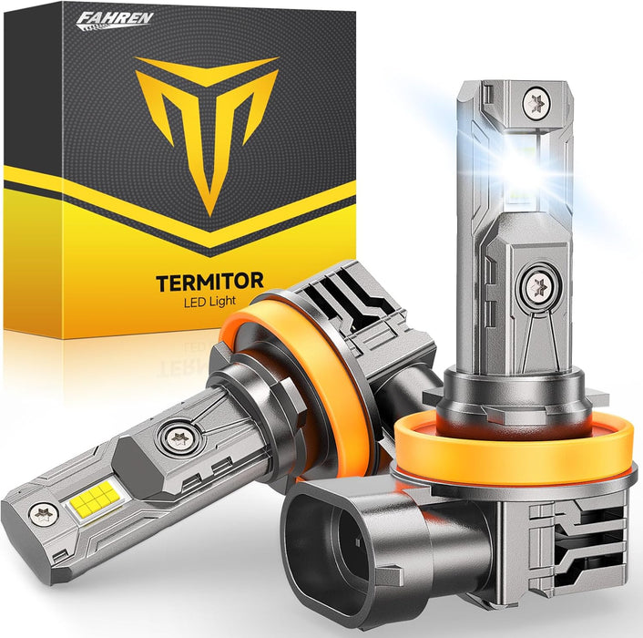 FAHREN Upgraded H11/H9/H8 LED Bulbs,30000LM 800%  6500K Cool White