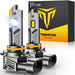 Termitor 2026 Upgraded H1 Bulbs, 1000% Brightness 6500K Cool White, 1:1 Mini Size, IP68 Waterproof Flicker-Free Automotive H1 H1LL Fog Light Bulbs, Plug and Play No Adapter Needed, Pack of 2