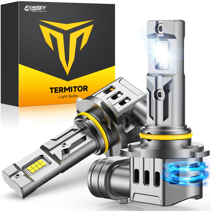 FAHREN H7 fog light bulbs, 60000LM 12X -Upgraded Brightness, 70,000 Hours Lifespan, Real 1:1 Halogen Mini Size, 6500K Cool White, 1:1 Mini Size, Plug and Play, Pack of 4 (2025 Updated)