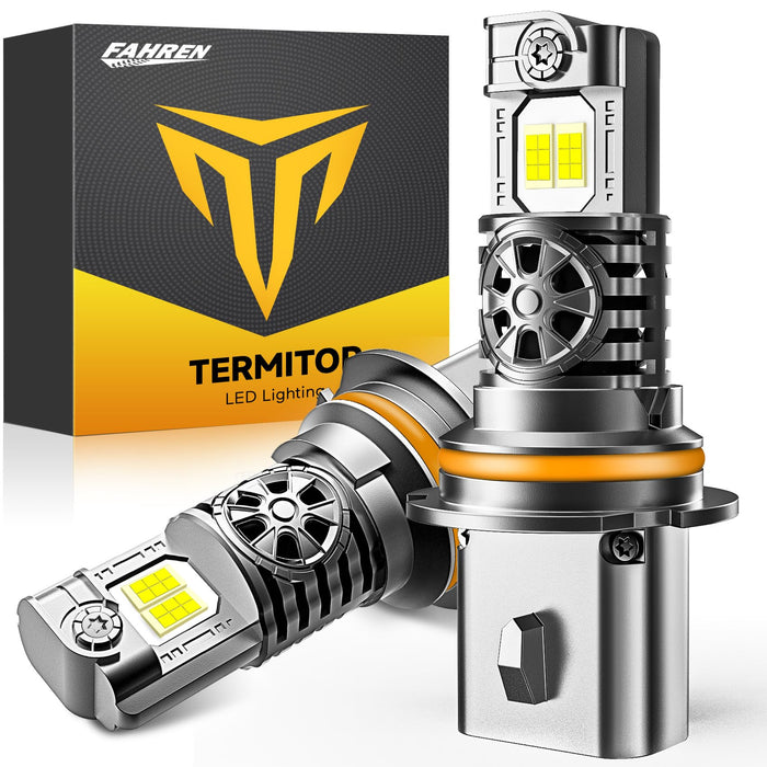 Termitor 2026 Upgraded H1 Bulbs, 1000% Brightness 6500K Cool White, 1:1 Mini Size, IP68 Waterproof Flicker-Free Automotive H1 H1LL Fog Light Bulbs, Plug and Play No Adapter Needed, Pack of 2