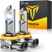 Termitor Latest H13/9008 H10 LED Bulbs Combo, 80,000LM 15X Ultra-Bright 6500K Cool White, Ford F-150 2004-2014, Real 1:1 Size 9008/H13 H10/9145/9140 LED Fog Light Off-Road Bulb, Plug N Play, Pack of 4