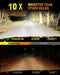 Termitor 2026 Upgraded H1 Bulbs, 1000% Brightness 6500K Cool White, 1:1 Mini Size, IP68 Waterproof Flicker-Free Automotive H1 H1LL Fog Light Bulbs, Plug and Play No Adapter Needed, Pack of 2