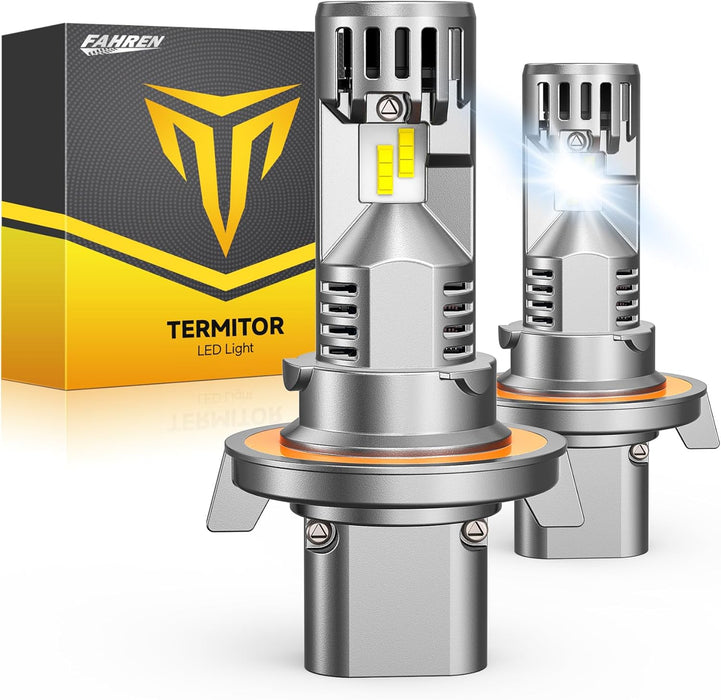 FAHREN Upgraded H13/9008 Bulb, [Modern & Brightest] 40000LM 6500K Ultra-Bright Bulb 1:1 Mini Size No Adapter Required 9008 Fog Light bulb, Quick Install Light Kit H13 bulbs,Pack of 2