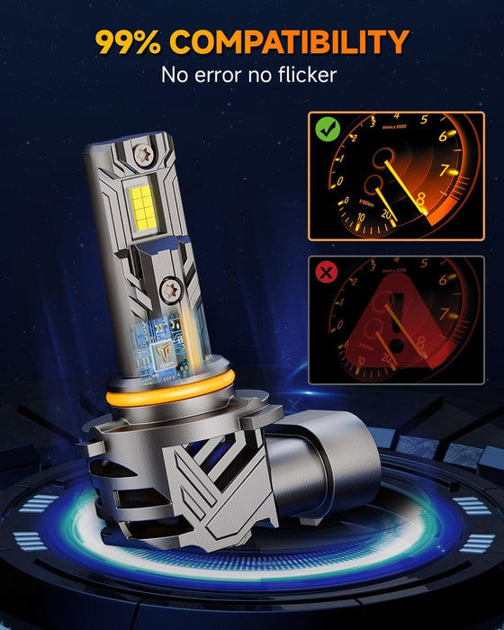 9005 9006 off-road LED bulbs combo 900 percent brighter cool white IP68 waterproof