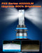 9007 HB5 fog light bulbs with 40000 lumens brightness and 6500K cool white color