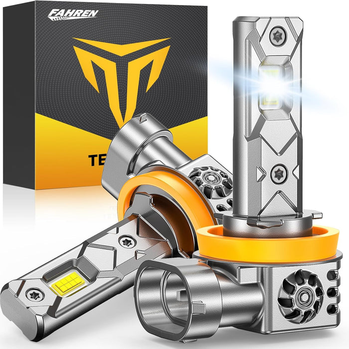 Fahren H11 H9 H8 LED Headlight Bulbs 6500K Cool White 36w 20000 Lumens -2 Lights