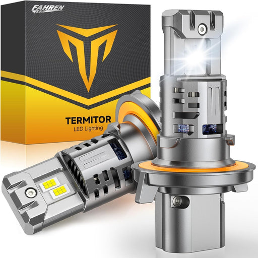 FAHREN H13 9008 LED bulbs 44000LM 10X brighter 6500K cool white fog light