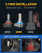 quick installation fog light bulbs H11 H8 H9