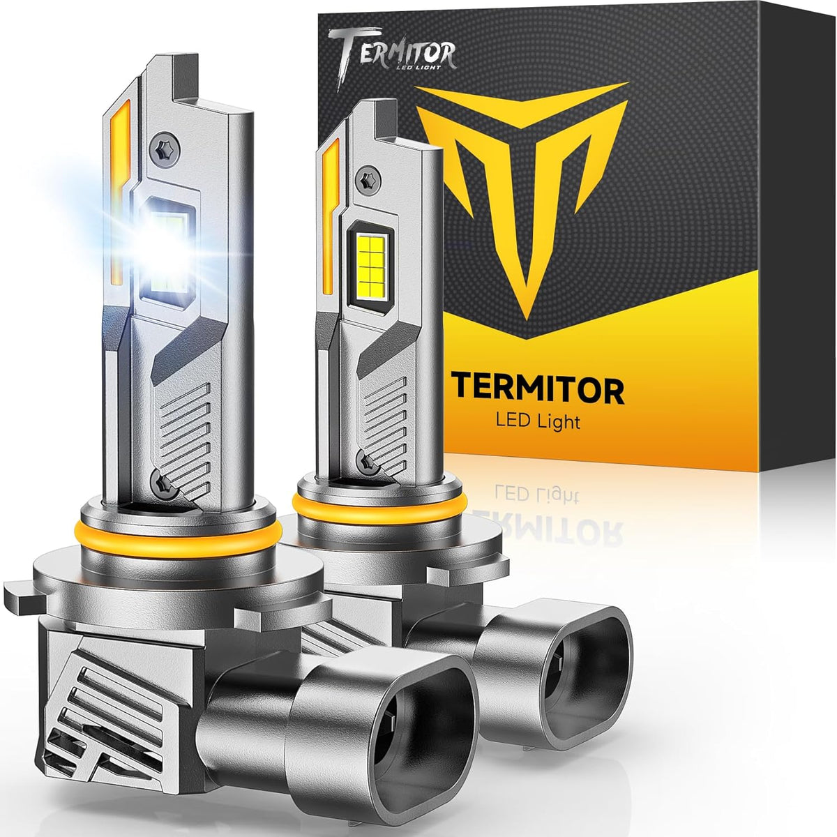 Termitor 9012 HIR2 LED Bulbs, 1000% Super Bright 6500K Mini Size 2