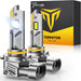 9012/HIR2 Light Bulbs, 𝟔𝟎,𝟎𝟎𝟎𝐋𝐌 𝟏𝟎𝐗 Ultra-Bright 6500K, 𝟑𝟔𝟎° Adjustable Quick Install, 𝐑𝐞𝐚𝐥 𝟏:𝟏 Size Direct Replacement 9012 Fog Light Bulb, IP68, Plug N Play, Pack of 2