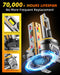 9012/HIR2 Light Bulbs, 𝟔𝟎,𝟎𝟎𝟎𝐋𝐌 𝟏𝟎𝐗 Ultra-Bright 6500K, 𝟑𝟔𝟎° Adjustable Quick Install, 𝐑𝐞𝐚𝐥 𝟏:𝟏 Size Direct Replacement 9012 Fog Light Bulb, IP68, Plug N Play, Pack of 2