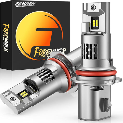 Forenner Fahren 9004 HB1 bulbs with 40000LM ultra brightness and 6500K cool white