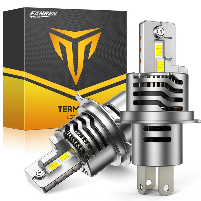 FAHREN H4/9003 Bulbs,𝟔𝟎,𝟎𝟎𝟎𝐋𝐌(𝟏,𝟎𝟎𝟎%) 𝟏𝟎𝐗 Brighter 6500K Cool White