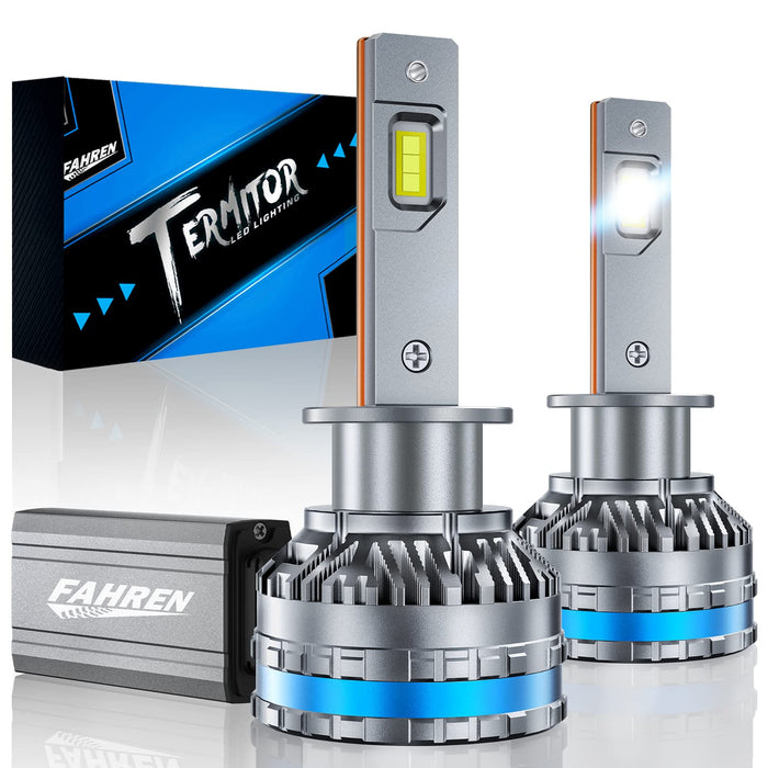 FAHREN H1 Fog Bulbs, Upgraded 120W 40000LM H8/H9 Bright Lighting Bulb, 6500K