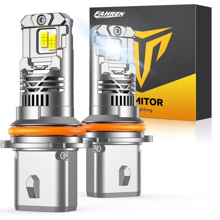 FAHREN New Upgraded 9007 Light Bulbs 53000LM 1000% Ultra Brighter