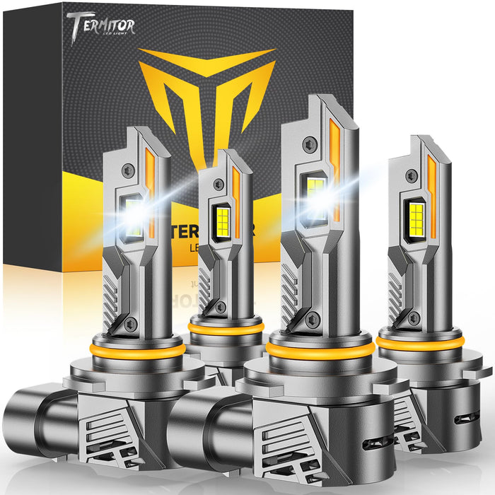 9005/9006 LED Bulb Combo, 60,000LM, 6500K Cool White, Fog & Off-Road Lights